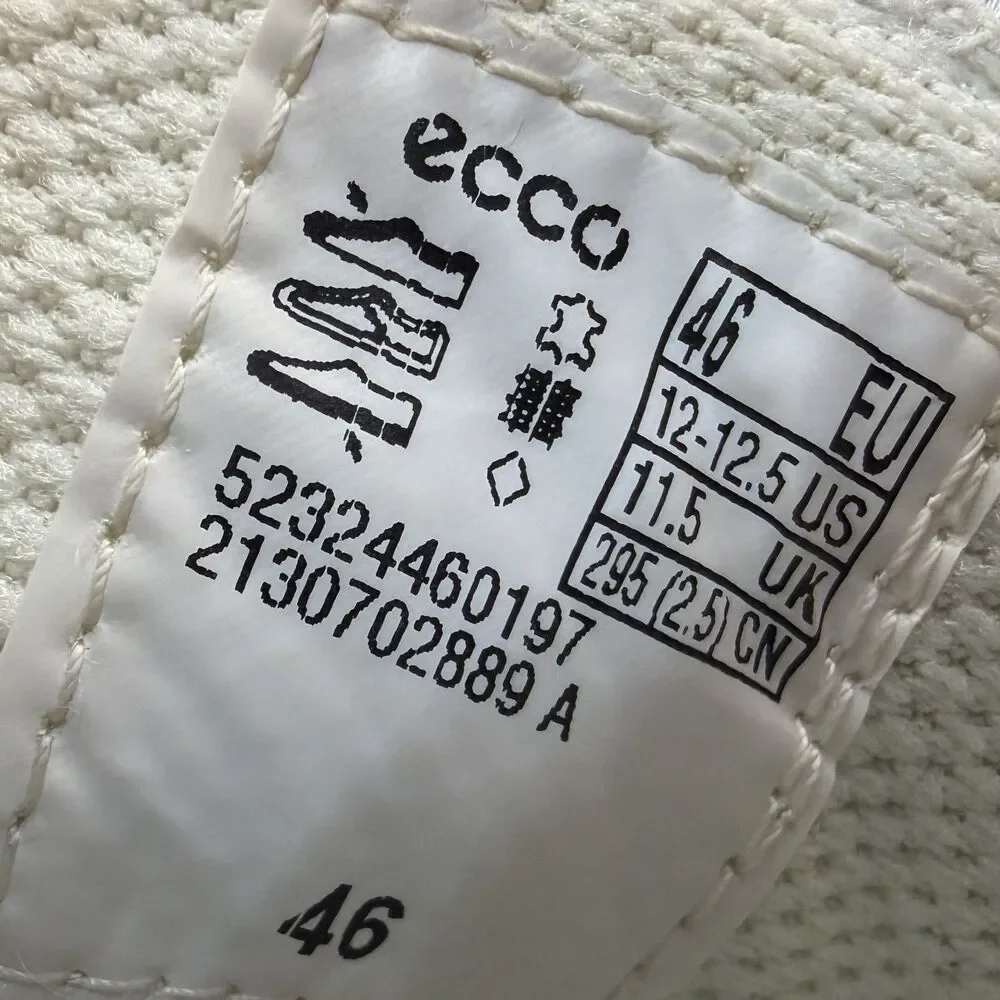 ECCO Men's ASTIR Retro Sneaker EU 46 US 12-12.5 Leather Green White